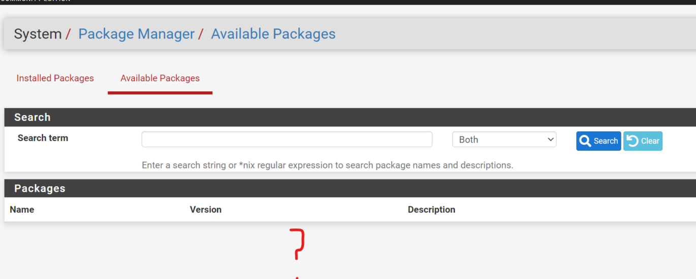 unable to load packages or check for updates